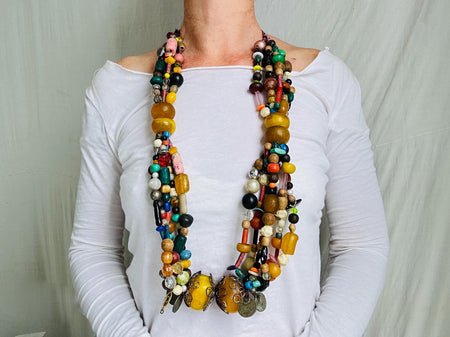 Vintage Berber Wedding Necklace. Tazelagt. Tiznit, Morocco.