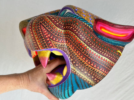Jaguar Alebrije Mask. GIGANTIC! Oaxaca, Mexico. Guardian