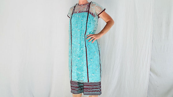 Amuzgo Diamond Runner Indigenous Mexican Textile from Xhochistlahuaca.