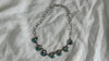 Silver & Turquoise Flowers Necklace. Taxco. Stunning! 0487
