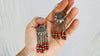 Vintage Uzbek Hoop Earrings. Bukhari Silver and Pearl Earrings. 0051