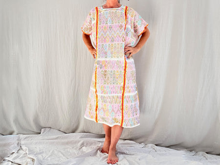 Hand Woven Amuzgo Huipil Dress. Guerrero, Mexico. 0534