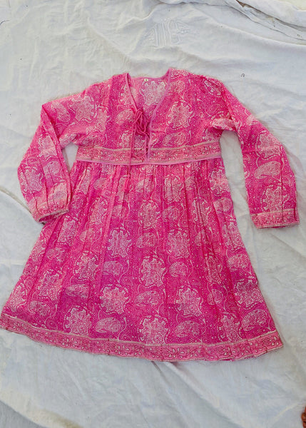 Indian Gauze Dress. Shirt Dress. Block Print. Sizes XS-XL Indian Gauze Dress. Shirt Dress. Block Print. Sizes XS-XL