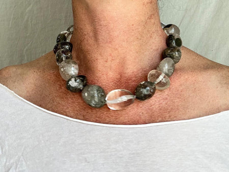 Garden Quartz & Silver Necklace. Atelier Aadya. 2310