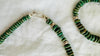 Guatemalita & Sterling Silver Necklace Bracelet Duo. Jadeite Jewelry. Mayan Jewelry. Guatemalan Jade. 4050