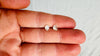 Herkimer Diamond Earrings. Handcrafted Sterling Silver Jewelry. Designer Post Earrings. 0948