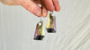 Intarsia Stone & Sterling Earrings. Labradorite, Sugilite, Obsidian. 0600