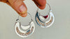 Rainbow Moonstone Earrings. Handcrafted Sterling Silver. Media Luna Style. Frida Kahlo Inspired. 2442