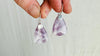 Amethyst & Sterling Silver Drop Earrings. 2699