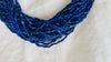 Multi-Strand Lapis Lazuli Necklace. Sterling Silver. 0757