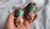Alebrije Heart Earrings. Sterling Silver. Atelier Aadya. 2881.