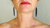 Carved MOP Feather Earrings. Black Mother-of-Pearl and Sterling Silver Jewelry. Atelier Aadya. 4170