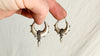 Fat Hoop Earrings India. Sterling Silver. 1086