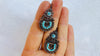 Oaxacan Filigree Earrings. Turquoise. Sterling Silver. Mexico. Frida Kahlo. 2818