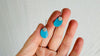 Turquoise & Silver Earrings. Handmade Sterling Silver Jewelry. Natural Sleeping Beauty Stone. 2702