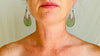Rainbow Fluorite & Silver Flower Earrings. Sterling Silver. Atelier Aadya. 2722