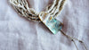 White Multi-Strand & Abalone Shell Necklace. Native American