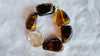 Natural Amber and Silver Beaded Bracelet. 925 Sterling. 4424