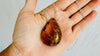 Large Amber Pendant on a Silver Chain. 2558