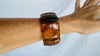 Amber Beaded Bracelet. Cuff. Mexican Amber. Chunky. Unisex 2863