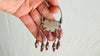 Vintage Uzbek Bukhara Earrings. Sterling Silver and Enamel. 0686