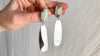 Turquoise & Silver Drop Earrings. Sterling Silver. 1329