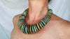 Jade Disks Choker Necklace. Guatemalan. Mayan Guatemalita. 2865