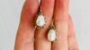 Vintage Ecuadorian Gold Earrings With Pearls. 18kt. 0479