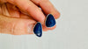 Lapis Lazuli Asymmetrical Earrings. Sterling Silver. 0698