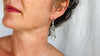 Mexican Hand Earrings. Sterling Silver. Hand Cast Jewelry from Oaxaca, Mexico. HA2
