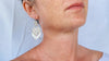 Oaxacan Filigree Heart Earrings. Sterling Silver. Mexico. 2807