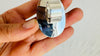 Faceted Labradorite Cocktail Ring. Adjustable Sterling Silver Jewelry. Gorgeous Flash. 4011