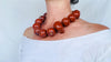 Skully Red Jasper Necklace. Handmade Designer Stone Jewelry. Medicine Necklace.