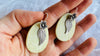Serpentine Flower Earrings. Sterling Silver. 2891