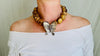 Picture Jasper and Butterfly Necklace. Sterling Silver Pendant. Handmade Designer Stone Jewelry.