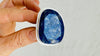 Oversized Facteted Lapis Lazuli Ring. Adjustable Size . Sterling Silver Cocktail Ring. 4291