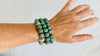 Trio of Guatemalita Bracelets. Beaded with Sterling Silver. Mayan Jewelry. Handmade Gift for Her.