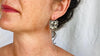 Oaxaca Love Bird Earrings with Hearts. Handmade Sterling Silver. Mexico. Frida Kahlo H+B1