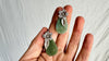 Guatemalan Jade Earrings. Sterling Silver. 0643