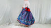 Vintage Banjara Skirt. Hand-Embroidered Drawstring Skirt. 4313