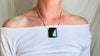 Jade Pendant on Silver Chain. Canadian Jade. Flower Clasp. Sterling Silver. 1423