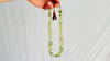 Rutilated Prehnite Necklace. Sterling Silver. 2641