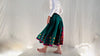 Vintage Banjara Embroidered Drawstring Skirt.