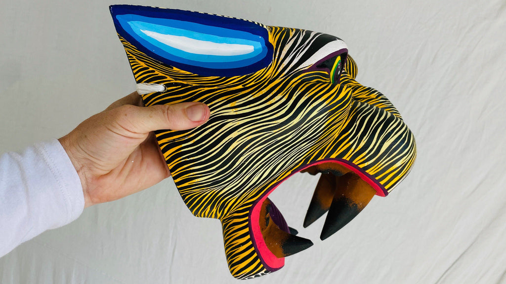 Jaguar Alebrije Mask. GIGANTIC! Oaxaca, Mexico. Spirit Animal. 4230