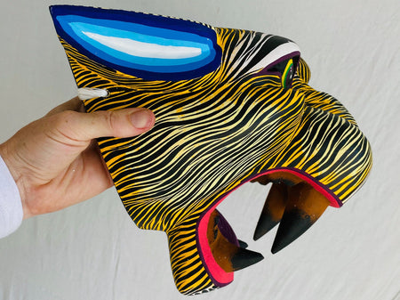 Jaguar Alebrije Mask. GIGANTIC! Oaxaca, Mexico. Spirit Animal. 4230