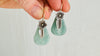 Guatemalan Jade Earrings. Handmade Sterling Silver Jewelry. 2415