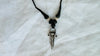 Old Amulet Necklace. Toothpick! Antique. India. Sterling Silver. 1028