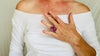 Oversized Faceted Amethyst Ring | Handmade Adjustable Sterling Silver | Unique Gemstone Jewelry. 4022