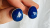 Lapis Lazuli Asymmetrical Earrings. Sterling Silver. 3006