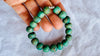 Guatemalita Jade Beaded Bracelet with a Sterling Silver Bead. 4407